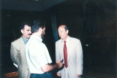 1997, Πρωθυπουργός και Πρόεδρος ΠΑΣΟΚ Κώστας Σημίτης, υπουργός Τύπου Δημήτρης Ρέππας, Πολιτικό Γραφείο, Βουλή.